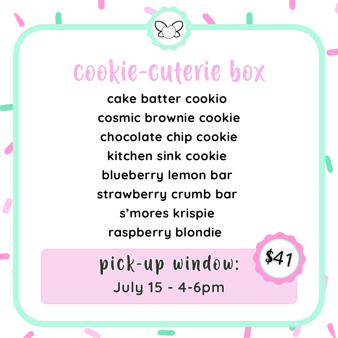 July 15: 4-6pm - Summer Cookie Cuterie Box